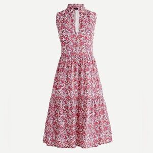 J.Crew x Liberty Fabric Cotton Poplin Tiered Floral Dress Wiltshire Print XS